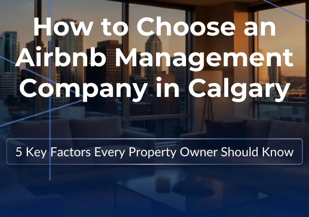 How to choose an Airbnb management company in Calgary for short-term rental success
